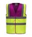 Gilet Haute Visibilité Adulte Framboise Jaune Fluo Yoko-1