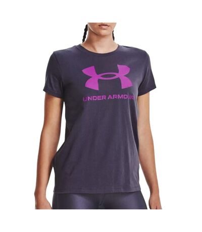 T-shirt violet femme under armour live sportstyle graphic 1356305 - l