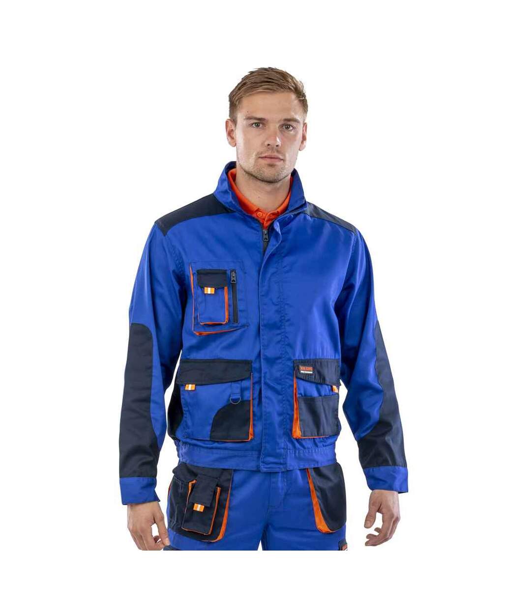 Veste Lite Adulte Bleu Roi Bleu Marine Orange WORK-GUARD By Result-1