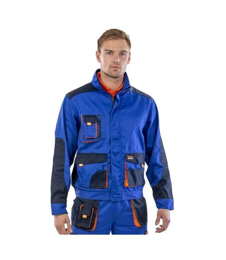 Veste Lite Adulte Bleu Roi Bleu Marine Orange WORK-GUARD By Result