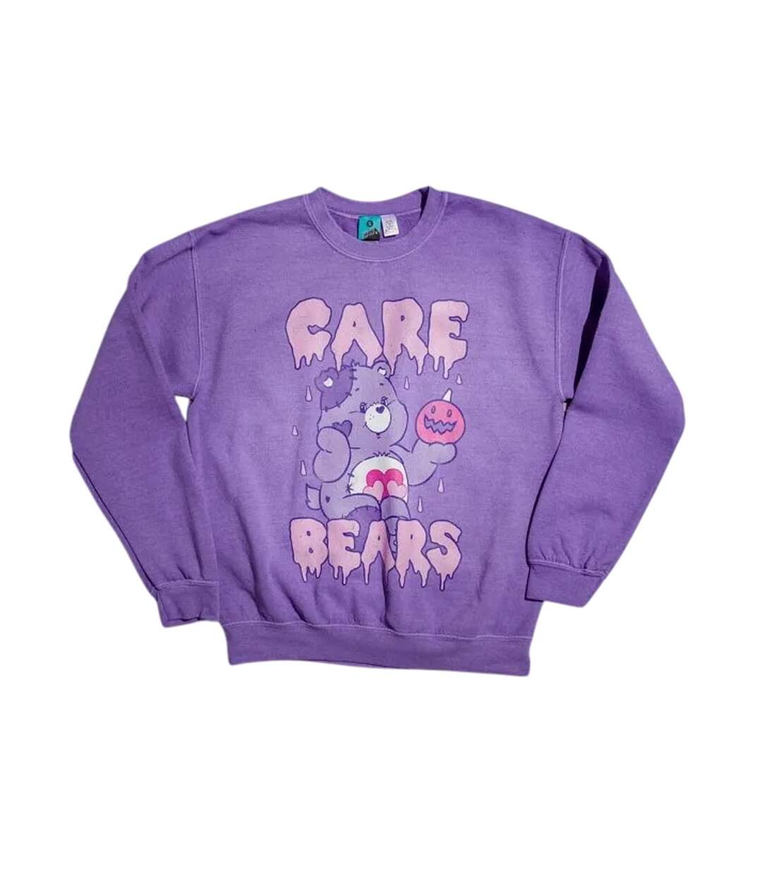 Sweat Motif/style Citrouille Effrayante Adulte Violet Care Bears-1