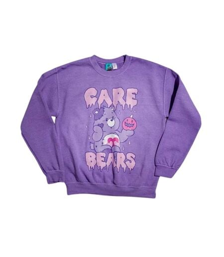 Sweat Motif/style Citrouille Effrayante Adulte Violet Care Bears