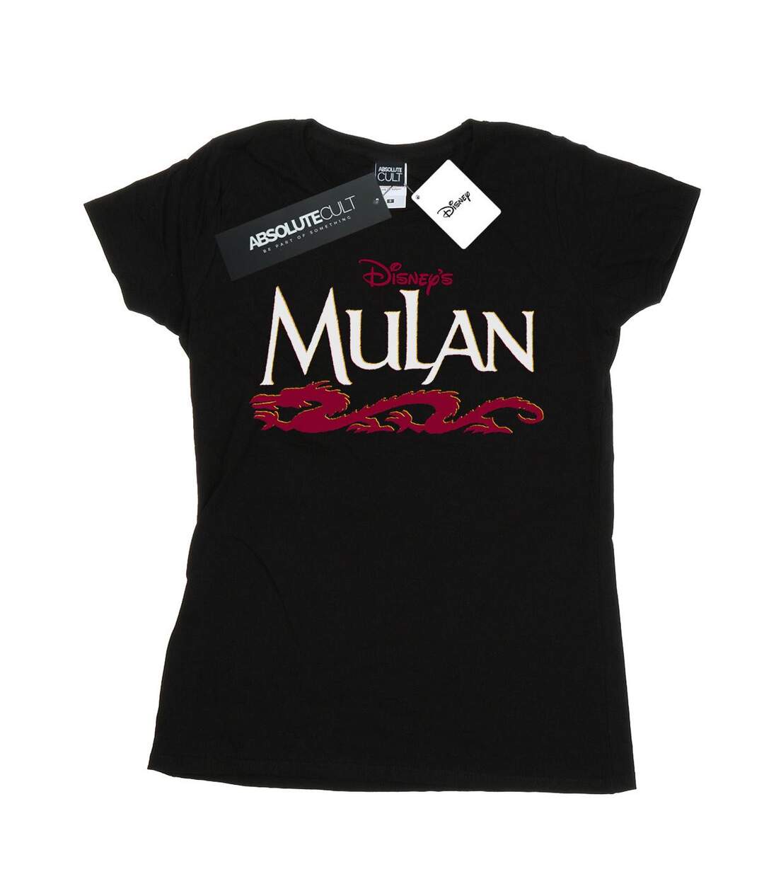 Disney - T-shirt MULAN SCRIPT - Femme (Noir) - UTBI15794-1