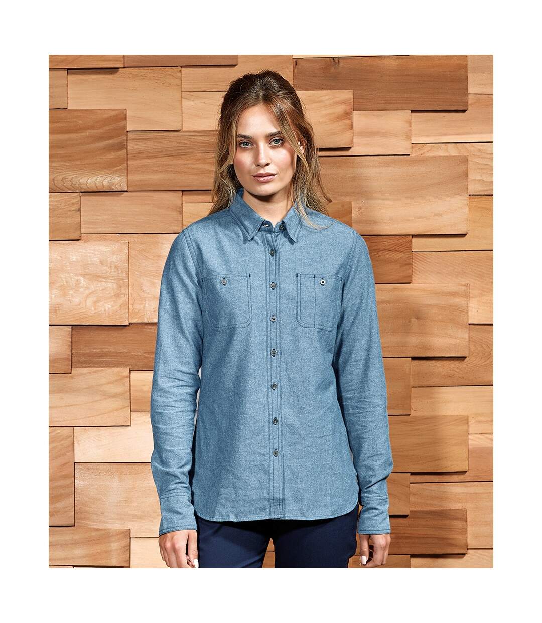 Chemisier femme denim indigo Premier