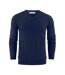 James Harvest Mens Ashland V Neck Sweatshirt (Navy) - UTUB358