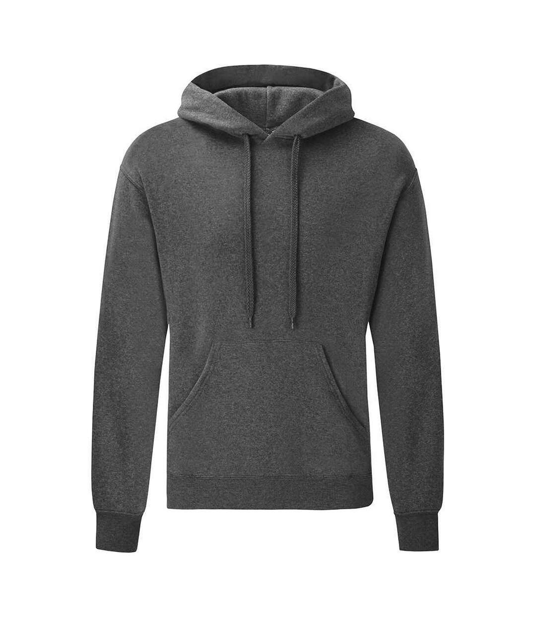 Sweat À Capuche Adulte Gris Foncé Fruit Of The Loom-1