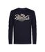 Sweat noir/ecru homme petrol industries neck-1