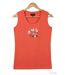 MAYFLOWER LOLA2 — Débardeur corail / orange femme coton : l'éclat d'un style casual vitaminé-2
