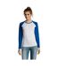 SOLS Womens/Ladies Milky Contrast Long Sleeve T-Shirt (White/Royal Blue) - UTPC3514