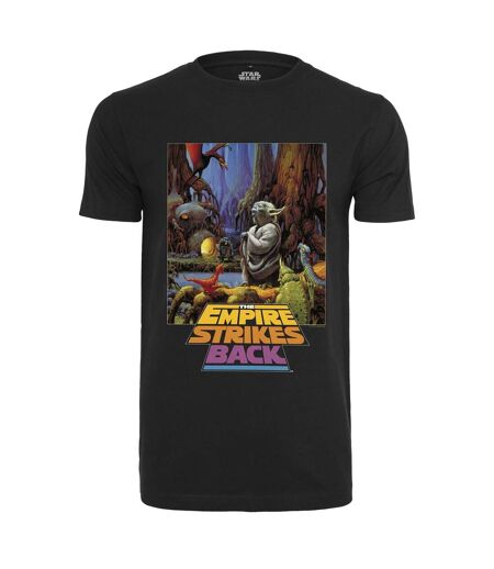 T-shirt Motif Yoda Motif/style Star Wars: The Empire Strikes Back Poster Homme Noir MerchCode