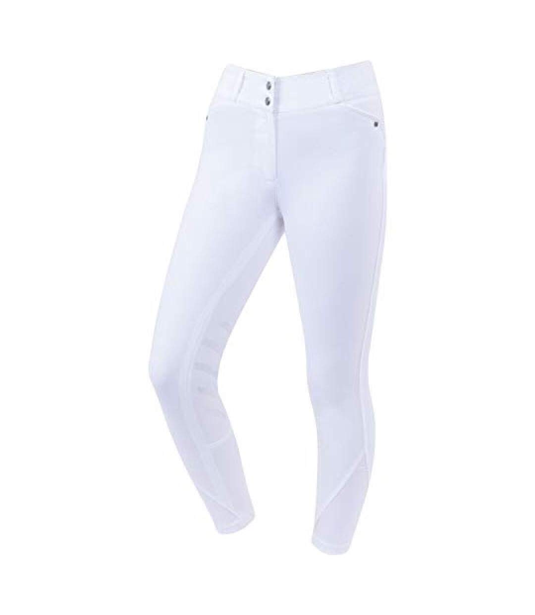 Dublin Womens/Ladies Pro Form Gel Knee Patch Breeches (White) - UTWB990-1