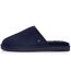 Isotoner Chaussons Mules homme en cuir et interieur ultra doux en fausse fourrure-4