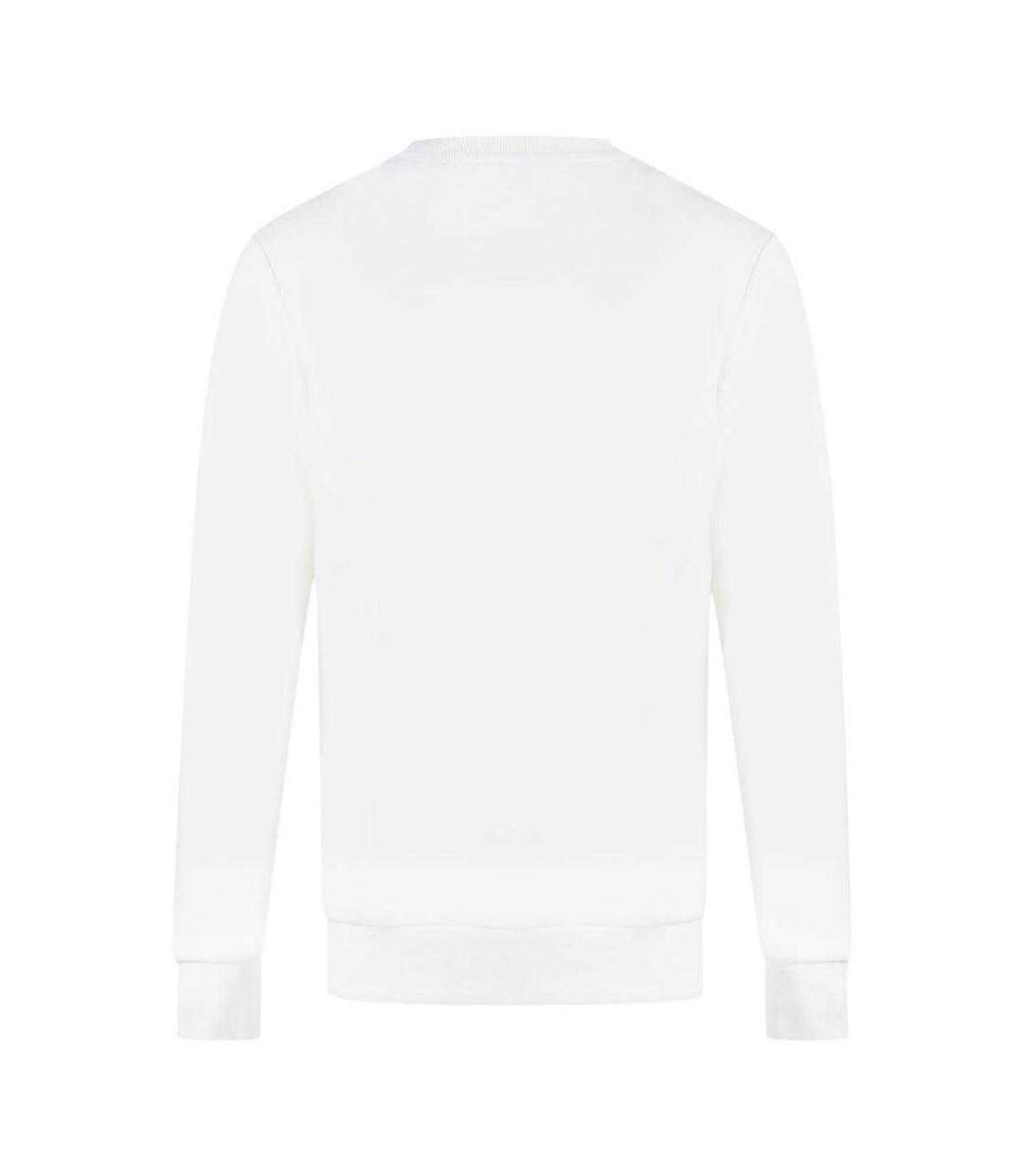 Sweat Motif/style Logo Double Détruit Homme Blanc Diesel-3