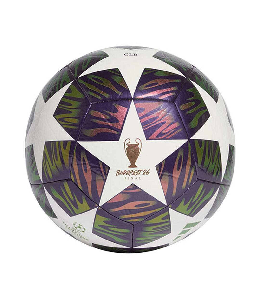 Ballon De Foot Motif/style Ligue Des Champions De L´uefa Ucl Club Taille 4 Violet Blanc Adidas-1