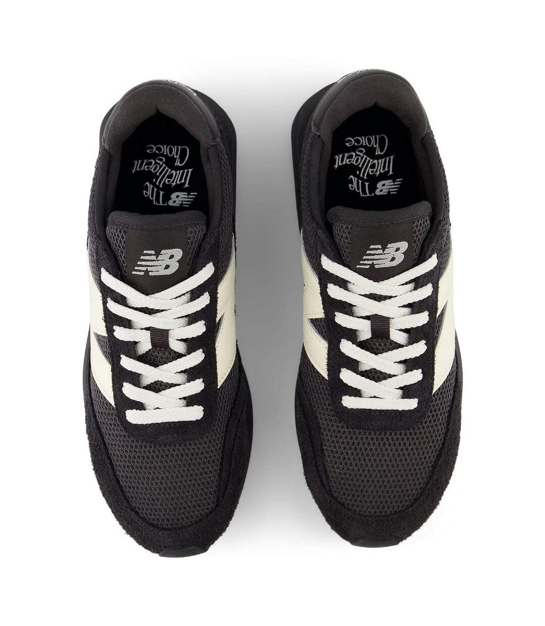 Mens 370 Suede Trainers Black New Balance-4