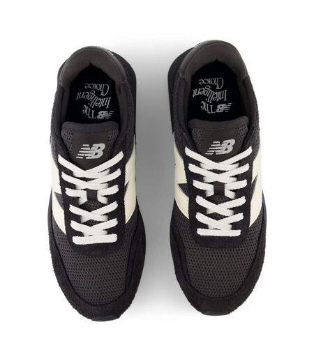 Mens 370 Suede Trainers Black New Balance