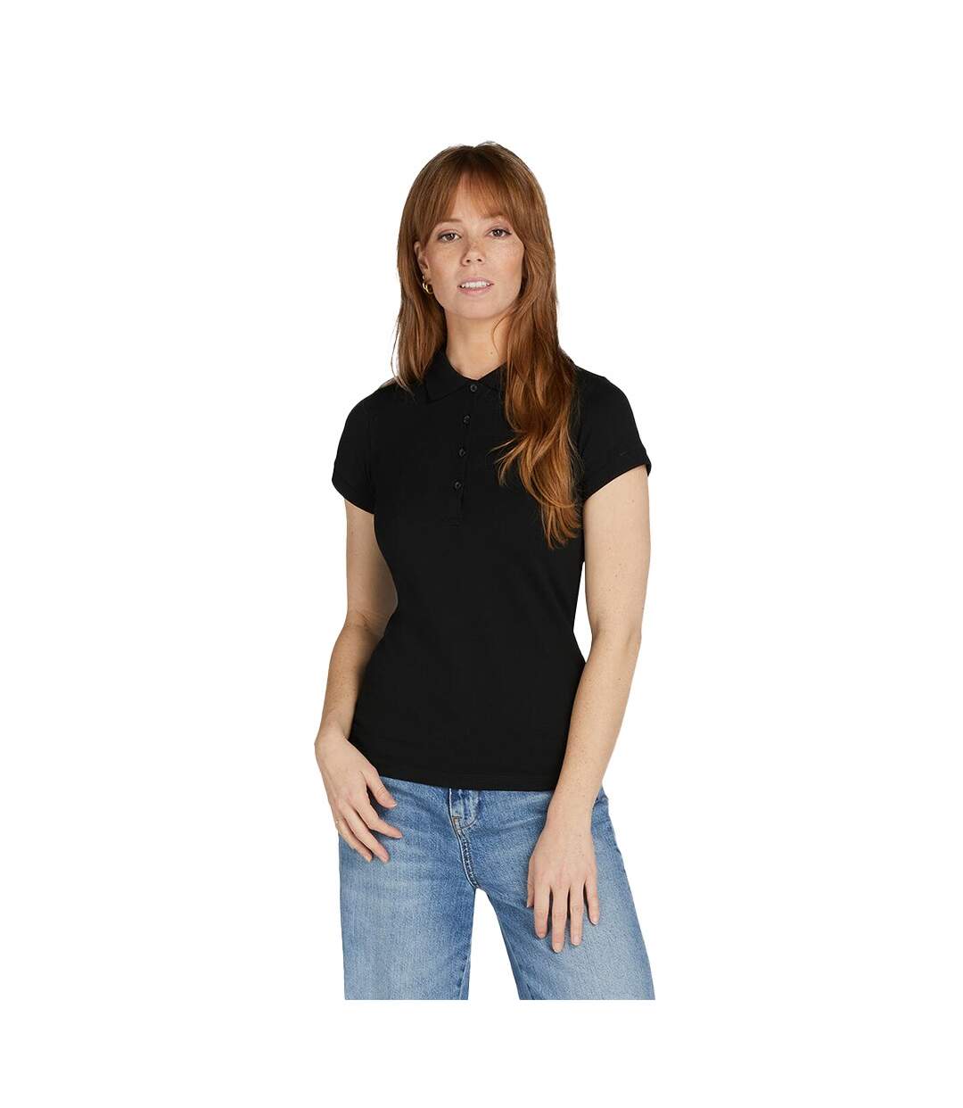 Polo Signature Femme Noir SG-1