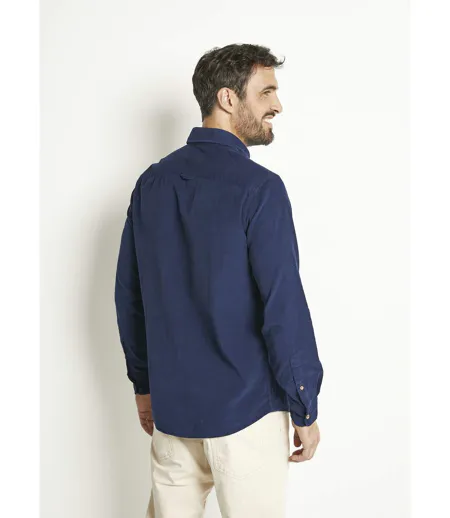 Chemise manches longues velours milleraies