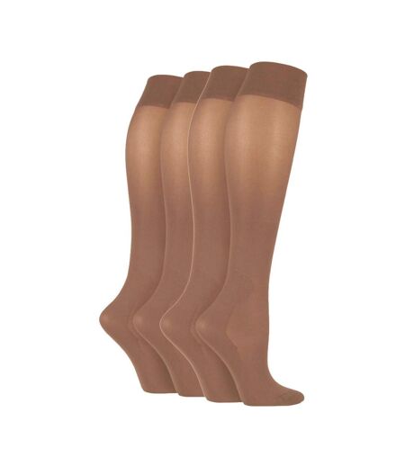 IOMI - 4 Paires Chaussettes Contention 40 Denier pour Femme et Homme