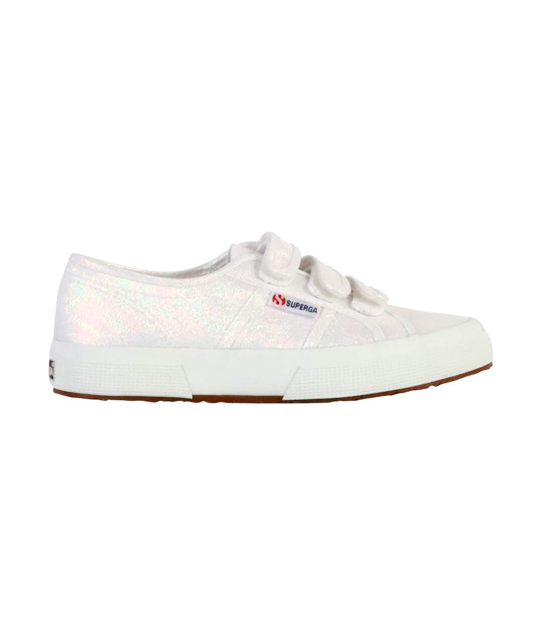 Basket Basse à Scratch Superga Straps Lame