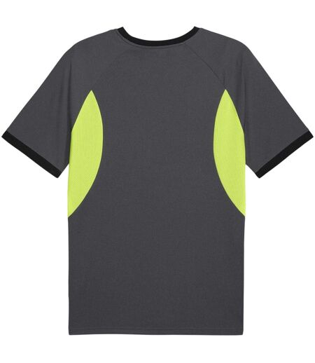 Mens Individualliga Tailored T-shirt Grey Yellow Puma