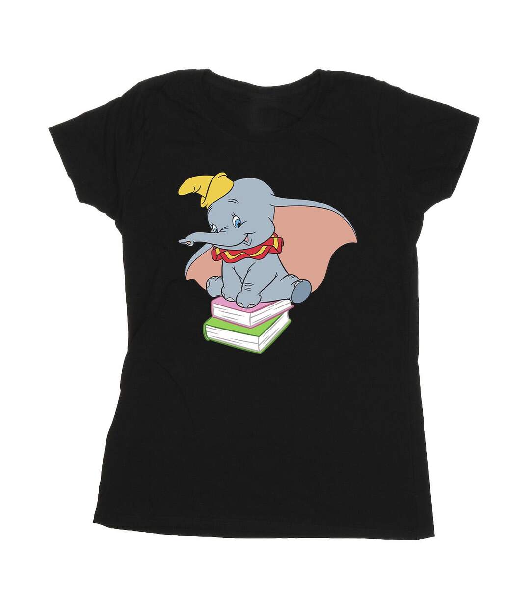 Disney - T-shirt DUMBO SITTING ON BOOKS - Femme (Noir) - UTBI17788-1