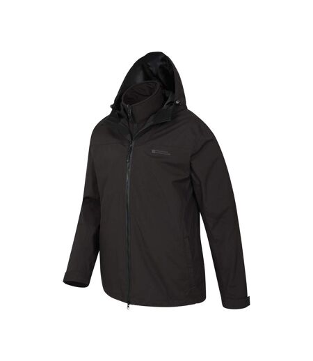 Mountain Warehouse Mens Urban Extreme Recycled 3 in 1 Waterproof Jacket (Black) - UTMW2695