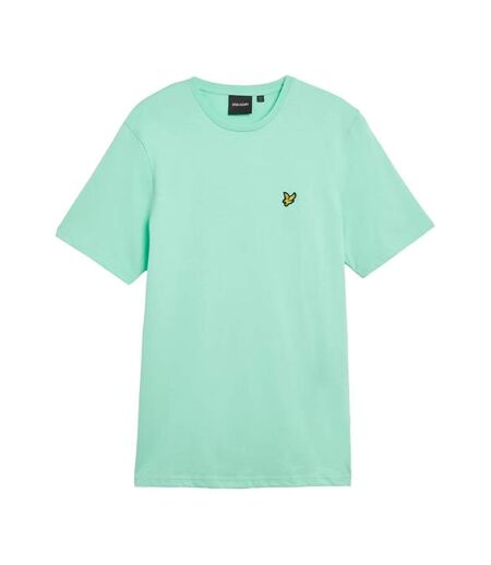 T-shirt Manches Courtes Motif/style Logo Homme Turquoise Clair Lyle & Scott