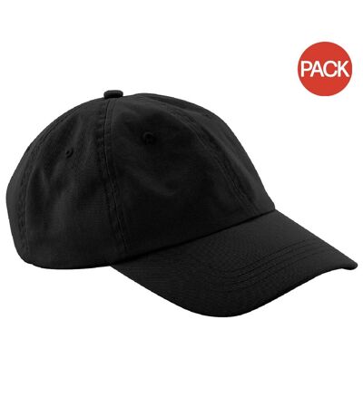 Lot de 2  casquettes adulte noir Beechfield