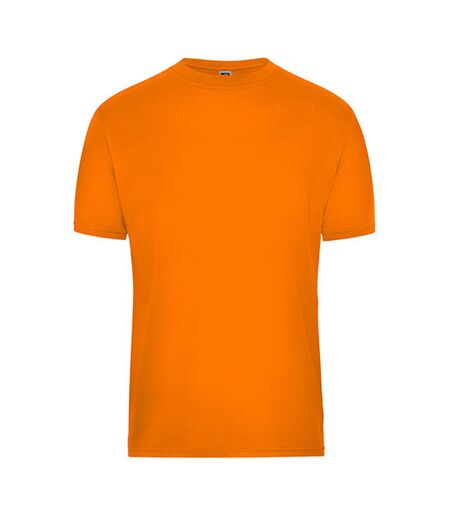 T-shirt Bio Workwear Homme Orange James And Nicholson