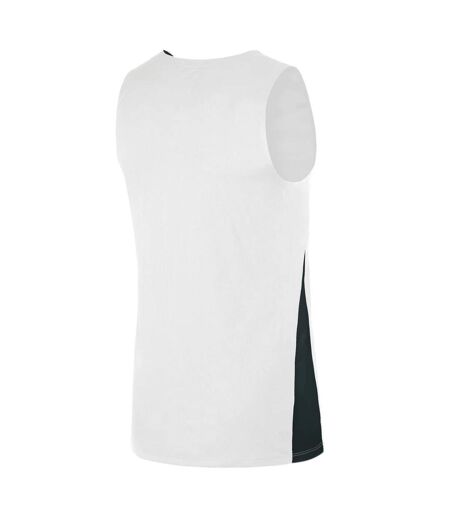 Maillot Sans Manches Motif/style Panneau Contrasté Femme Blanc Noir Nike
