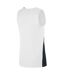Maillot Sans Manches Motif/style Panneau Contrasté Femme Blanc Noir Nike-3