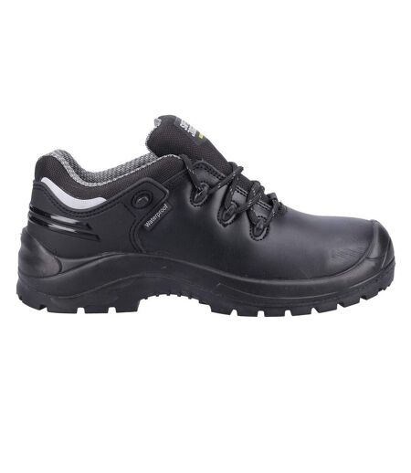 Safety Jogger Mens Leather Safety Shoes (Black) - UTFS9009