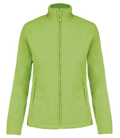 Veste micropolaire zippée - Femme - K907 - vert lime