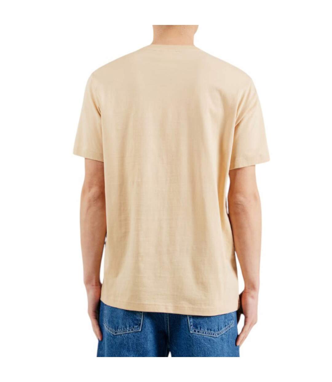 T-shirt Motif/style Logo Homme Beige Champion-3