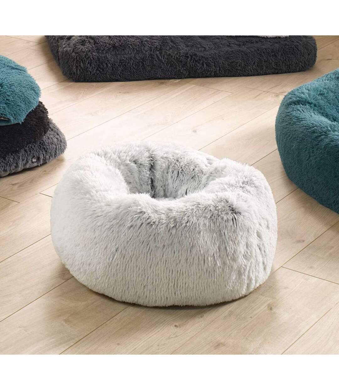 Coussin doux et rond Snow pour chien et chat-2