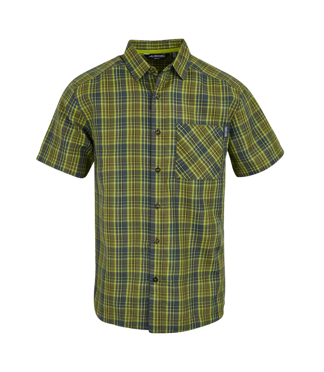 Chemise Mindano Homme Vert Néphrite Cendre Regatta-1