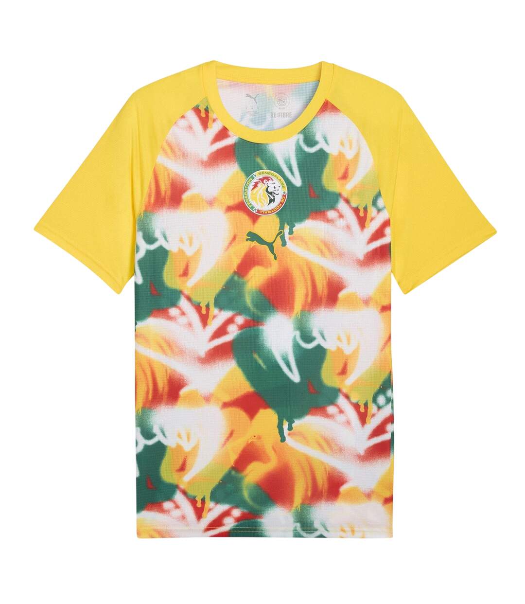 T-shirt Motif/style Sénégal World Cup Homme Jaune Vert Puma-2