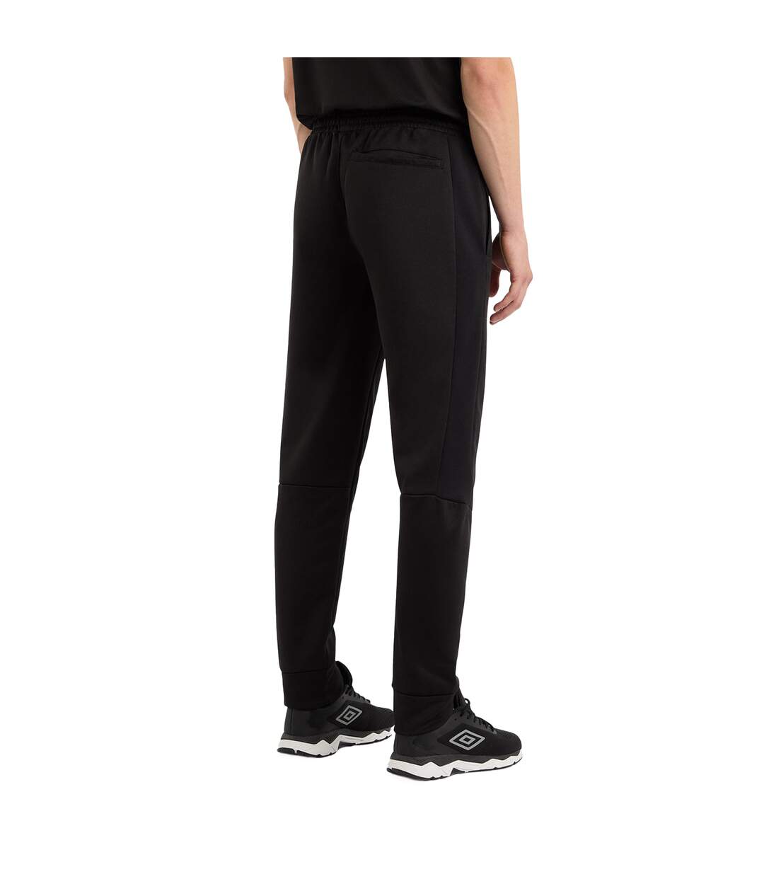 Mens polyester sports jogging bottoms black Umbro