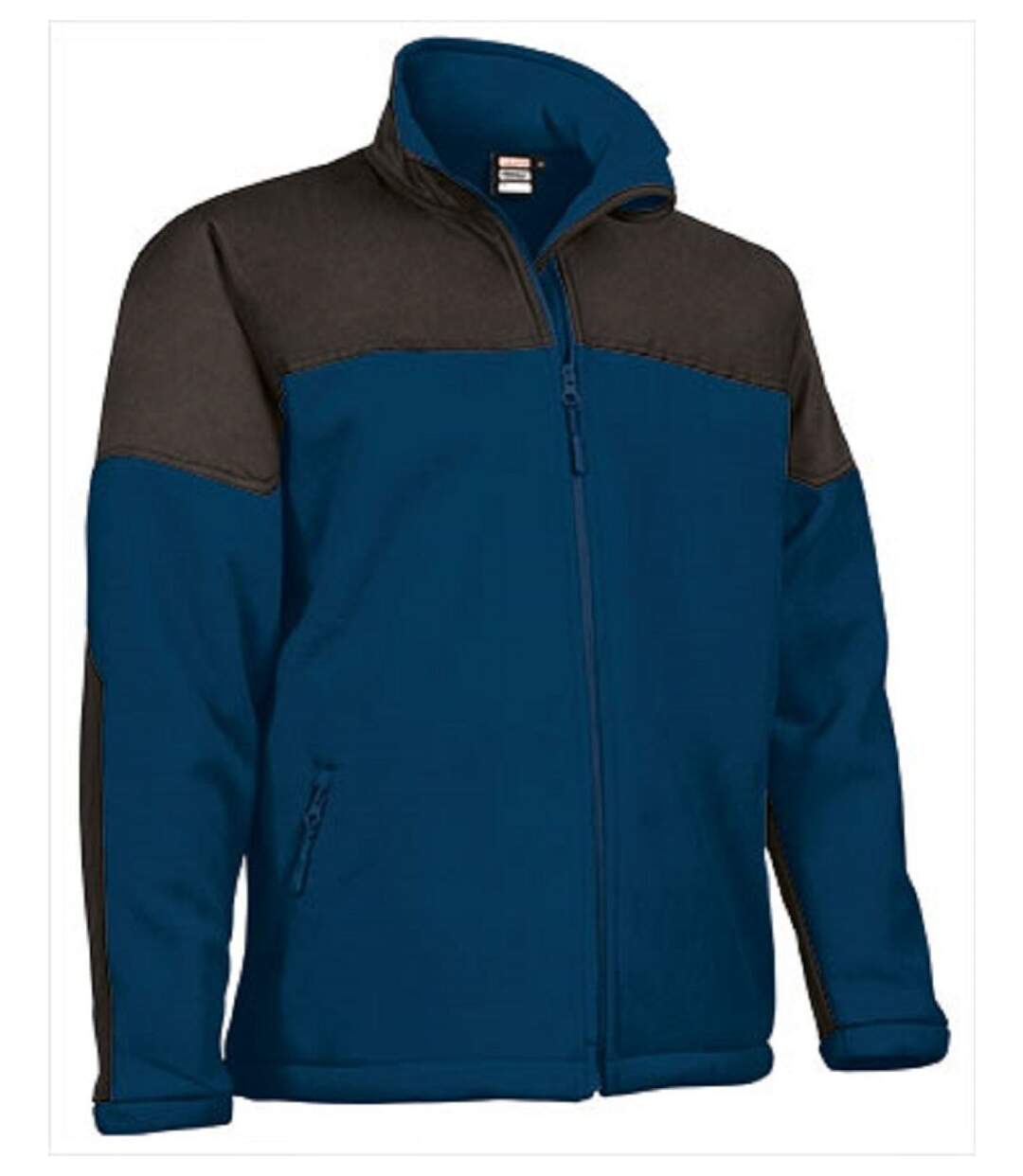 Veste polaire softshell - Homme - MAKALU - bleu marine et noir-1