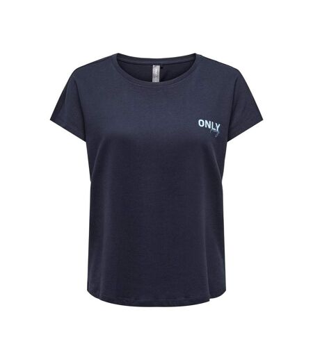 T-Shirt marine femme only paub