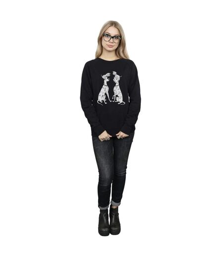 Disney Sweat-shirt Femme/Les femmes 101 Dalmatians Family (Noir) - UTBI12313