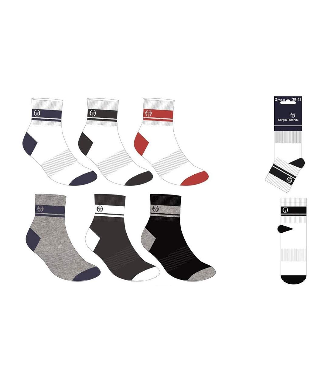 Chaussettes Homme QUARTER SERGIO TACCHINI Lot de 12 Pack de 12 Paires 4215-5