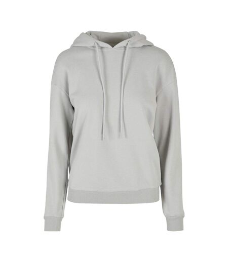 Sweat À Capuche Femme Gris Pâle Build Your Brand