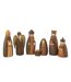 Crèche de Noël en Résine 7 Santons 22cm Marron-1