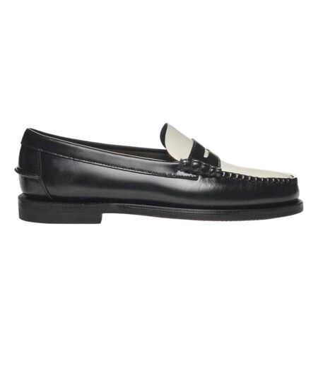 Mocassins Classic Dan Femme Noir Blanc Sebago