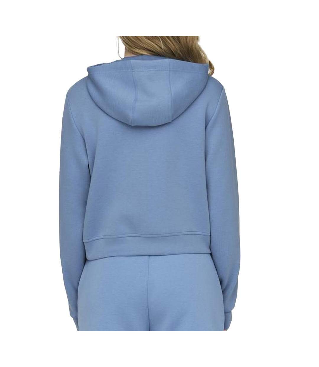 Sweat zippé bleu femme only lounge life-2