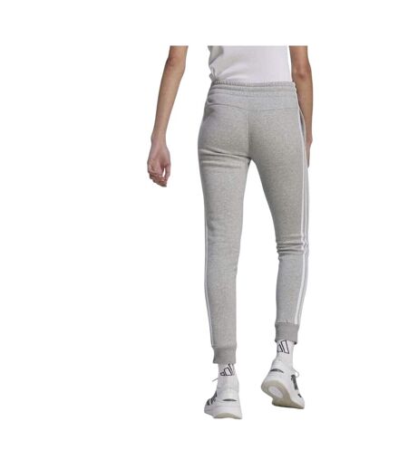 Womens/ladies 3 Stripes Jogging Bottoms Grey Adidas
