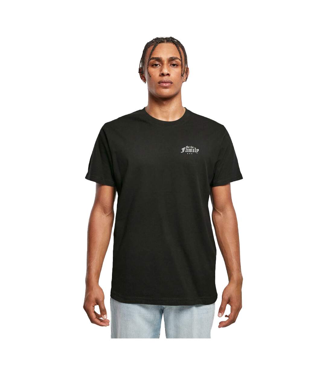 T-shirt For The Family Homme Noir Mister Tee-3
