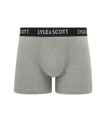 Pack Of 3  Mens Ethan Logo Boxer Shorts  Grey Lyle & Scott